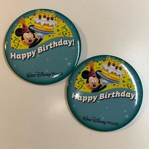 Disney World Happy Birthday Badges